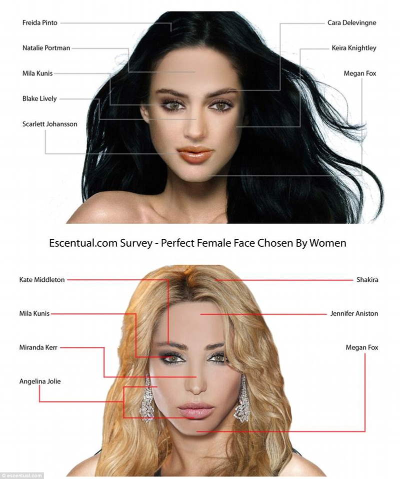 Illustration for article titled This Is What the Perfect Woman Looks Like, According to Men and Women